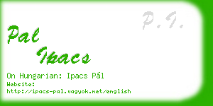 pal ipacs business card